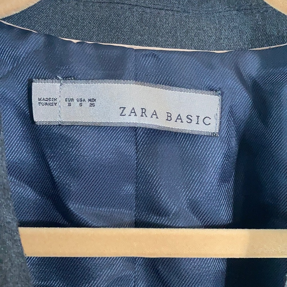Zara Basic Women’s Blazer Jacket Grey - image 2